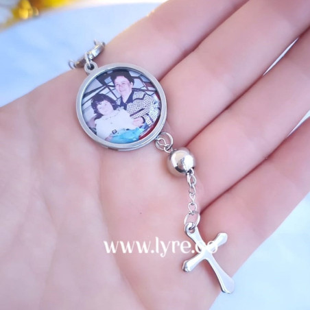 Denario Personalizable Acero Plateado