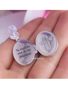 Pin Relicario en Plata Ley925 Incluye Fotos Y Grabado 2