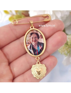 Broche Prendedor Personalizable Boda Grado Acero Inox.