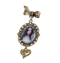 Broches Boda Ramo Grado Color Bronce Incluye Foto