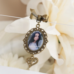 Broches Boda Ramo Grado Color Bronce Incluye Foto 2