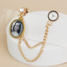 Broche Traje Boda Grado Dorado Con Foto Personalizable