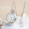 Reloj De Bolsillo Plateado Incluye Grabado