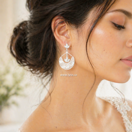 Aretes Filigrana Plata Ley 925 Hecho a Mano