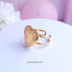 Anillo Relicario Acero Inox Incluye Fotos Ajustable