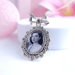 Broche Borde Flores Boda Incluye Foto